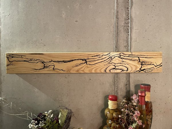 Magnetmesserleiste mit Lichtenberg Figuren  „Cira" von Pustebaum verschiedene Holzarten
